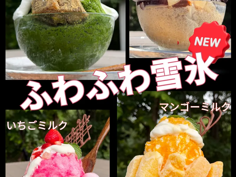 ふわふわ 雪氷 4種 登場 !!