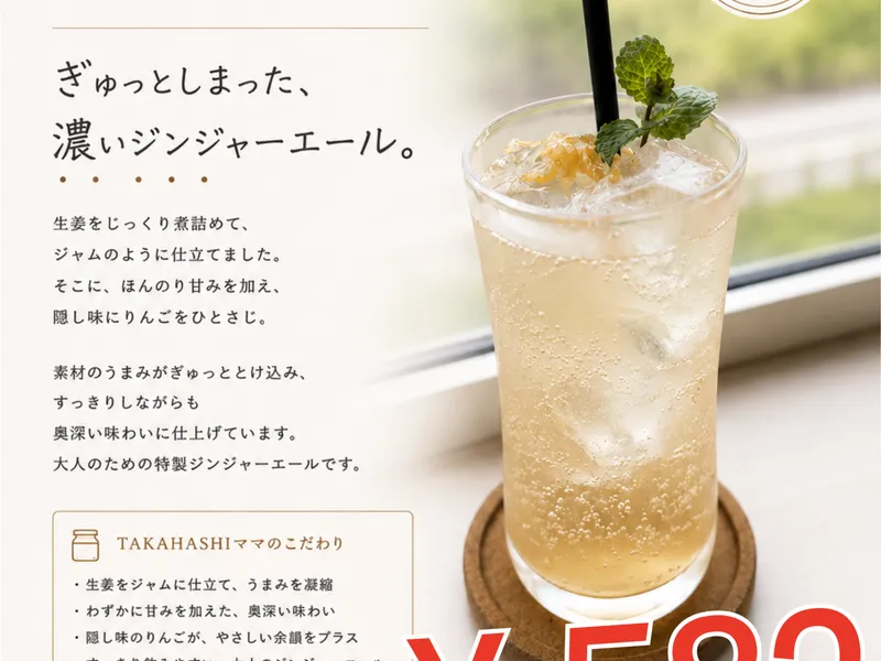ジンジャーエールを新しく