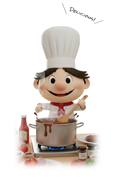 Delicious!と言うシェフ
